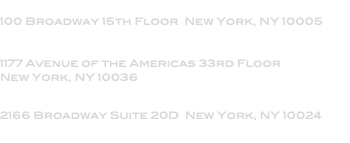 BROADCAST STUDIO 100 Broadway 15th Floor New York, NY 10005 NHK WORLD JAPAN NEWS STUDIO 1177 Avenue of the Americas 33rd Floor New York, NY 10036 ADMINISTRATION 2166 Broadway Suite 20D New York, NY 10024